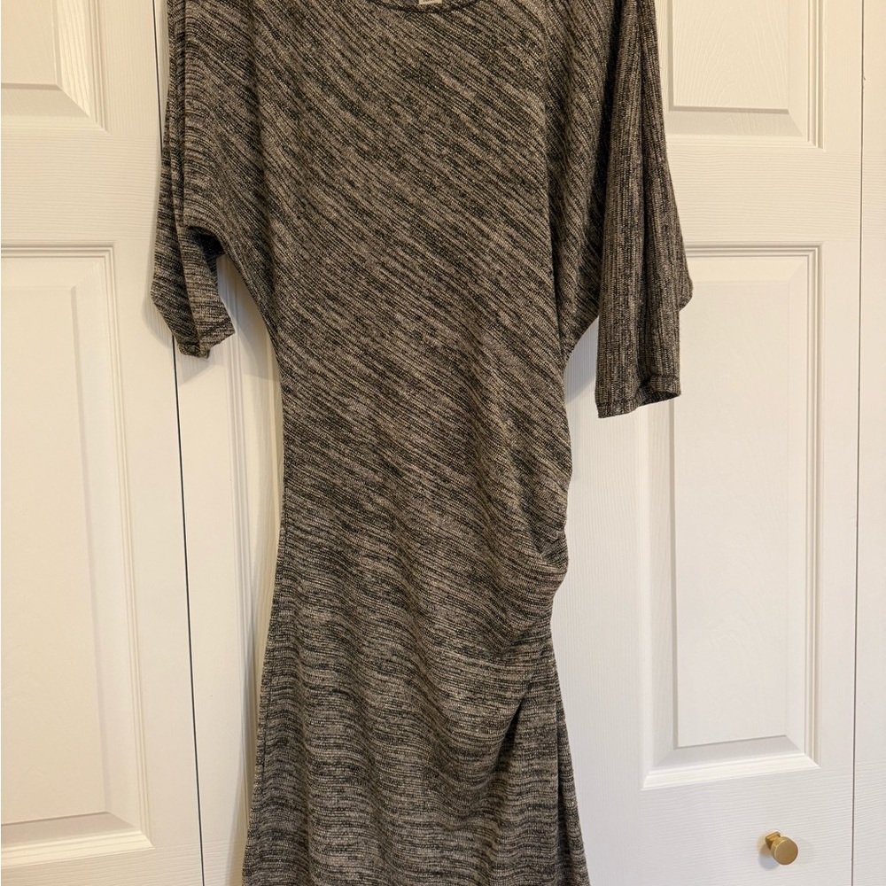 Max Studio Asymmetrical Charcoal Dress